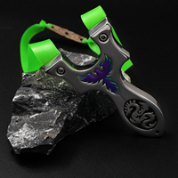 Slingshot en acier inoxydable haute durabilité Piaoyu, catapulte portable à bande plate, approvisionnement en gros pour le tir en plein air