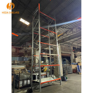 פלדה מברזל כבד מדף מתכת תעשייתי ערימה סלקטיבית מחסן מיכלי אחסון מדפים - Product Image 2