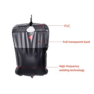 Sac de douche de <span class=keywords><strong>Camping</strong></span> Portable de 20l, seau en PVC Transparent de 5 Gallons, <span class=keywords><strong>chauffe</strong></span>-<span class=keywords><strong>eau</strong></span> <span class=keywords><strong>solaire</strong></span> d'extérieur pour voyage, voiture, <span class=keywords><strong>Camping</strong></span>, randonnée - Product Image 2