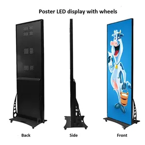 Indoor Led Poster Scherm P1.835 P2.5 Video Paneel Full Color Reclame Billboard Hd Staande Poster Led Display Digitale Poster