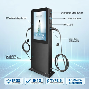 Chargeur de <span class=keywords><strong>voiture</strong></span> à usage commercial, station de recharge rapide, borne de recharge pour véhicules à énergie nouvelle avec écran publicitaire 14kW 22kW 44kW - Product Image 4