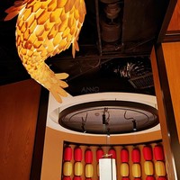 Lustre en bois personnalisé ANNO, pendentif en forme de poisson, décoration de restaurant, design américain