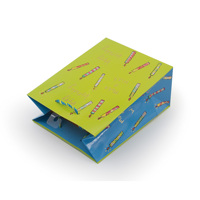Sacs cadeaux en papier personnalisés pour anniversaire, vente en gros, sacs d'emballage de fête personnalisés avec motif de bougie, sacs cadeaux d'anniversaire pour enfants