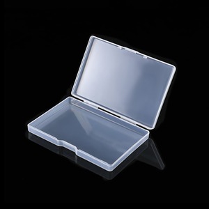 Rectangular Transparent Plastic Business Card Holder Storage Box For Business Shopping And Fishing Gear - Product Image 1