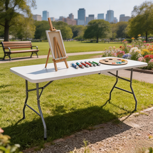 <span class=keywords><strong>โต๊ะ</strong></span>และเก้าอี้พลาสติกพับ<span class=keywords><strong>ได้</strong></span> ทนทานทุกสภาพอากาศ สำหรับโบสถ์ โรงเรียน และกิจกรรมกลางแจ้ง - Product Image 4