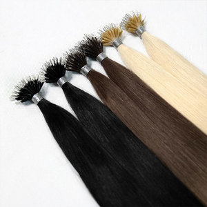 Mô hình mới 12A Nga 100 Keratin phần mở rộng Remy k tip phần mở rộng tóc con người tóc phẳng tip phần mở rộng tóc - Product Image 1