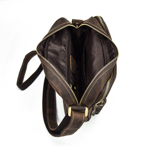 Sac bandoulière de style western fait main de haute qualité en cuir pleine fleur et rotin, avec fermeture éclair, imperméable, vintage, type <span class=keywords><strong>selle</strong></span> - Product Image 3