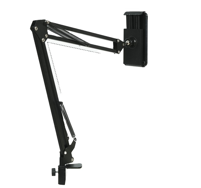 Universal Flexible Lazy Long Arm Gooseneck Phone Holder for ipad Car Mount Table Desktop Bed Mobile Cell Phone Holder