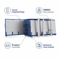 Système de rayonnage mobile robuste pour la stockage de bobines de tôles et de débris d'acier, organisateur d'entrepôt