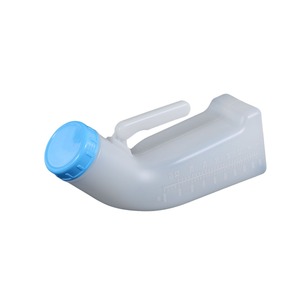 Urinoir portable Funjee 1000 ml en plastique bleu clair pour hommes, personnes âgées et utilisation en voiture - Product Image 5