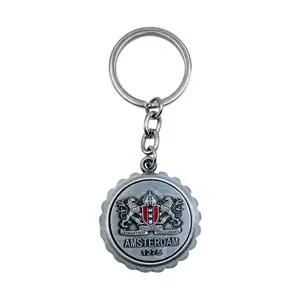 Porte-clés de tourisme italien vintage Porte-clés souvenir en alliage de zinc 3D rotatif en métal Porte-clés de <span class=keywords><strong>Rome</strong></span> et du Vatican pour les touristes - Product Image 3