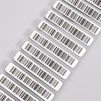 Papier pour étiquettes en caoutchouc blanc durable, lettres thermiques adhésives résistantes à l'huile pour code à barres permanent à essence, colle pour pneus à étiquette blanche
