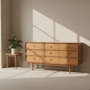 <span class=keywords><strong>Commode</strong></span> à 5 <span class=keywords><strong>tiroirs</strong></span> <span class=keywords><strong>en</strong></span> bois massif avec serrure, meuble de rangement autoportant pour chambre à coucher, organisateur de fin de lit, mobilier de maison - Product Image 1