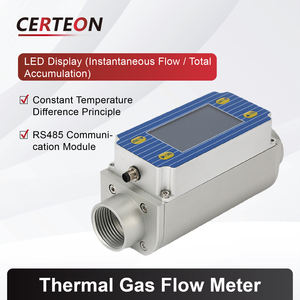 プロパン メタン アルゴン ヘリウム 水素 酸素用コンパクトデジタル熱式インライン流量計 ガス流量計 - Product Image 3