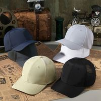 Gorra Trucker Wish con Visera Ligeramente Curvada para Hombre, Protección Solar, para Montañismo, Pesca, Modelo 112