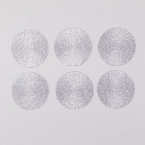 New Design Pvc Metallic <strong>Silver</strong> <strong>Coasters</strong> Round Table Mat Gold Christmas Restaurant Decoration - Product Image 6