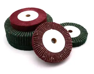 Non Woven /Nylon Fiber Flap Polishing Wheel Disc 6inch/8inch Abrasive Buffing Wheel For Polishing Metallic Surface