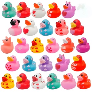 Serie del Día <span class=keywords><strong>de</strong></span> San Valentín lote impreso personalizado PVC goma pato en forma <span class=keywords><strong>de</strong></span> bañera juguetes <span class=keywords><strong>de</strong></span> baño con diseños <span class=keywords><strong>de</strong></span> patrones - Product Image 4