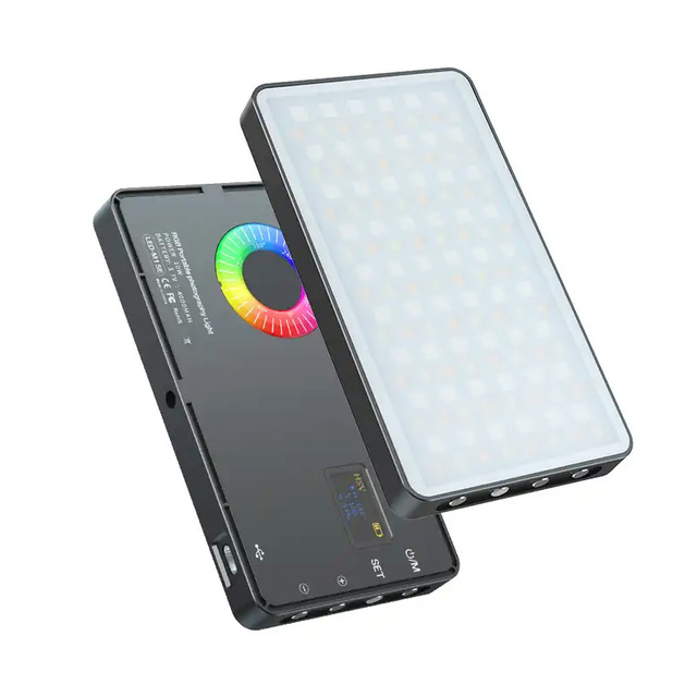 Factory Supply Battery Powered Photography Lights 10W RGB LED Panel Light Video Photo Studio Photography Fill Light