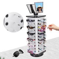 Étalage de lunettes en métal pour magasin d'optique, présentoir de lunettes de vue sur pied, présentoir rotatif amovible pour lunettes de soleil