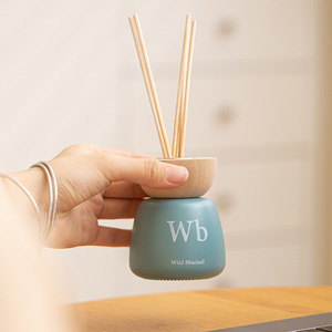 <b>Reed</b> <b>Diffuser</b> Set Round Shape Alcohol Free Long Lasting Aroma For Bedroom Bathroom Home Use - Product Image 2