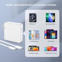 Cargador de Pared con Adaptador de Corriente USB C PD de 67 W, Cargador Rápido GaN para Portátiles Macbook Air Pro, Dell, HP, Lenovo, Asus, Acer