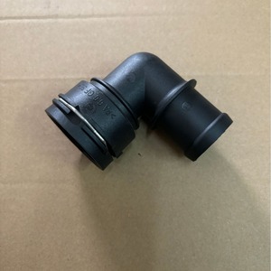 Connecteur de tuyau d'eau pour voiture Touran Polo 1J0122291F PA66, raccord coudé noir - Product Image 1