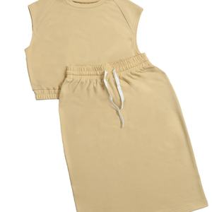 Vente en gros de costumes pour femmes, nouveaux modèles d'été, sexy, sans manches, amples, décontractés, tendance, deux pièces - Product Image 2