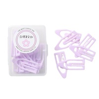 Clips de bureau en plastique personnalisés avec logo, couleur macaron, grands et petits, design créatif en forme de bateau, pour organisation de bureau, marque