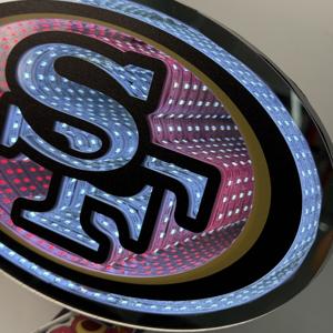 Luce LED Infinity Personalizzata per Grandi Fan dello Sport, Logo <span class=keywords><strong>SF</strong></span> K C Chicago, Effetto Luce 3D, Display in Acrilico - Product Image 4