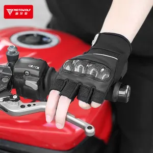 MOTOWOLF 2022 guanti da corsa protettivi anticaduta per motociclista da corsa tattici con guscio rigido mezzo dito di alta qualità