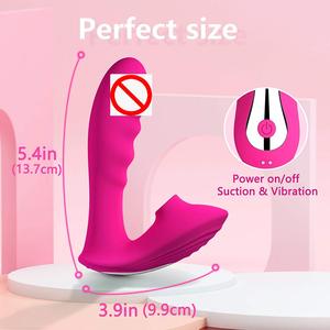 100% wasserdichte Rose Red Silikon Adult Toy Vibrator lecken Klitoris absaugung & Vagina Klitoris Stimulation für Frauen - Product Image 3