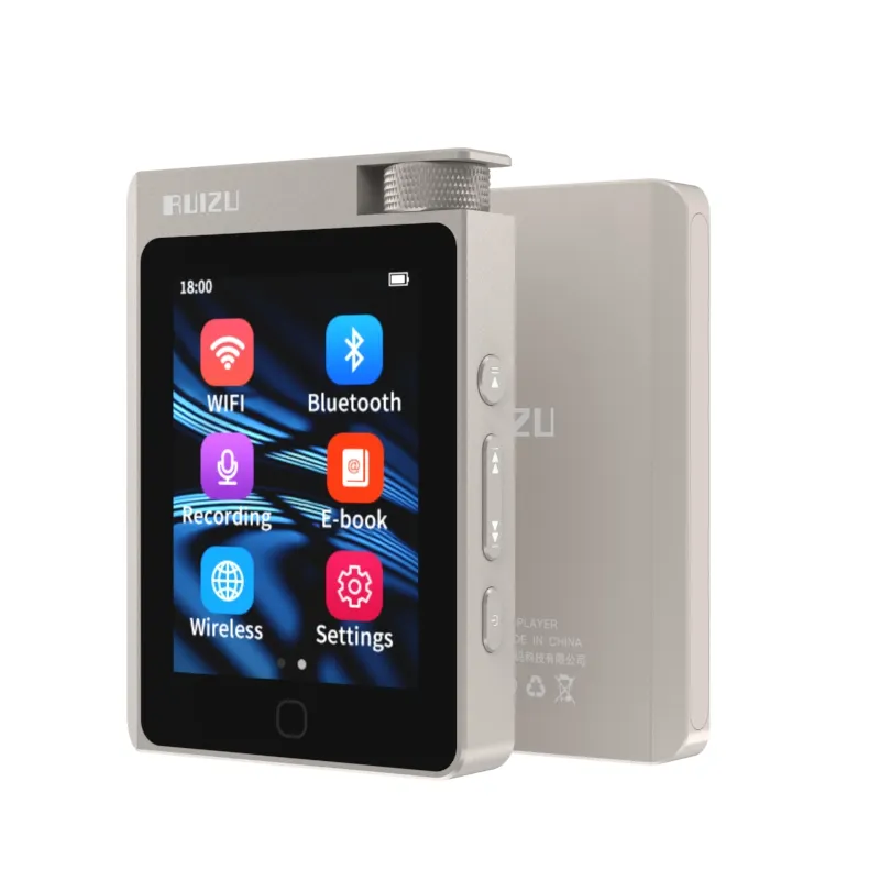 ODM/OEM RUIZU A55 Radio Fm Portable Rechargeable Bluetooth Dj Téléchargement Gratuit Avec Wifi Android Mp4 Lecteur de Musique MP3