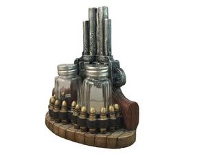 Figurine porte-épices avec salière et poivrière en <span class=keywords><strong>verre</strong></span> rechargeable, ensemble de 3 pièces Western Old Farm, décor de cuisine, décor de Table de ferme - Product Image 3