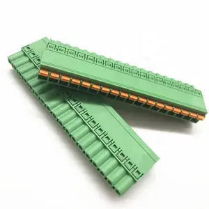 FKCN 2.5 Spring terminal block 2EDGKN-5.0 5.08mm pitch pcb plug in terminal block with double row connector 10P 18P
