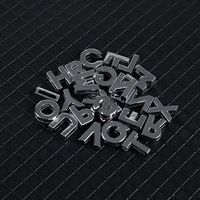 Usine directe 8mm blanc diamant lettres strass perles anglaises pour bracelet à bricoler soi-même bracelet accessoires bijoux perle casquettes