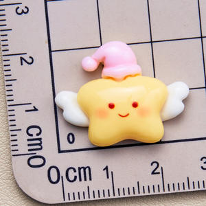 Goodnight Stars DIY dijes de resina hechos a mano Lucite cuentas sueltas nuevo diseño de dibujos animados accesorios de horquilla acrílico plástico Lucite Beads - Product Image 5