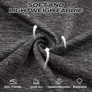 T-shirt décontracté à séchage rapide hautement élastique et respirant absorbant l'humidité avec col rond Fitness manches courtes - Product Image 2