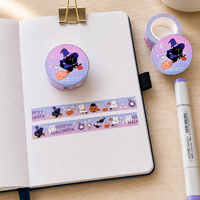 Ruban Washi à motifs adorables, faible MOQ personnalisé, ruban Washi à motifs d'animaux mignons pour autocollants DIY, scrapbooking