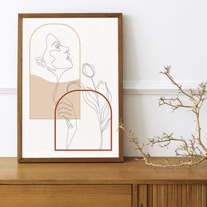 Offre Spéciale : Tableau Mural Moderne sur Toile – <span class=keywords><strong>Affiche</strong></span> Abstraite <span class=keywords><strong>Visage</strong></span> à Ligne Unique <span class=keywords><strong>Noir</strong></span> <span class=keywords><strong>et</strong></span> <span class=keywords><strong>Blanc</strong></span> pour Décoration de Bureau - Product Image 3
