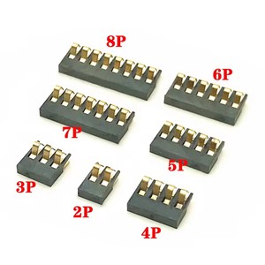 Conector de batería de resorte SMT Paso de 2,0 MM 2 3 4 5 6 7 8 pines Contacto macho Conector de carga de energía <span class=keywords><strong>Contactos</strong></span> Chapado en oro - Product Image 1