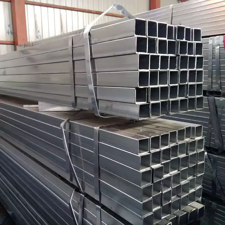 Welded carbon steel Square pipes hot dip galvanized square tube galvanized steel tubing hollow steel pipe tube