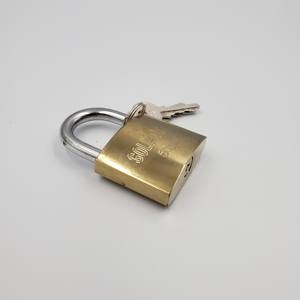 32mm delgada de tipo barato de titanio de oro pintado electrónica chapado en oro de sello de cilindro de latón de hierro candado - Product Image 6