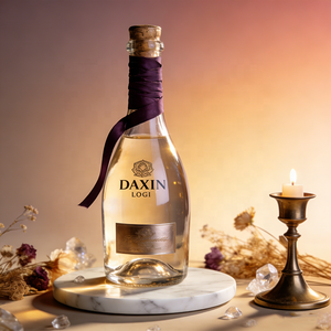 Botella de Vidrio Transparente Personalizada de 750 ml con Tapa, Envase Vacío Recargable para Whisky, <span class=keywords><strong>Vino</strong></span>, Licores y Bebidas, Botella para Jugos OEM - Product Image 2