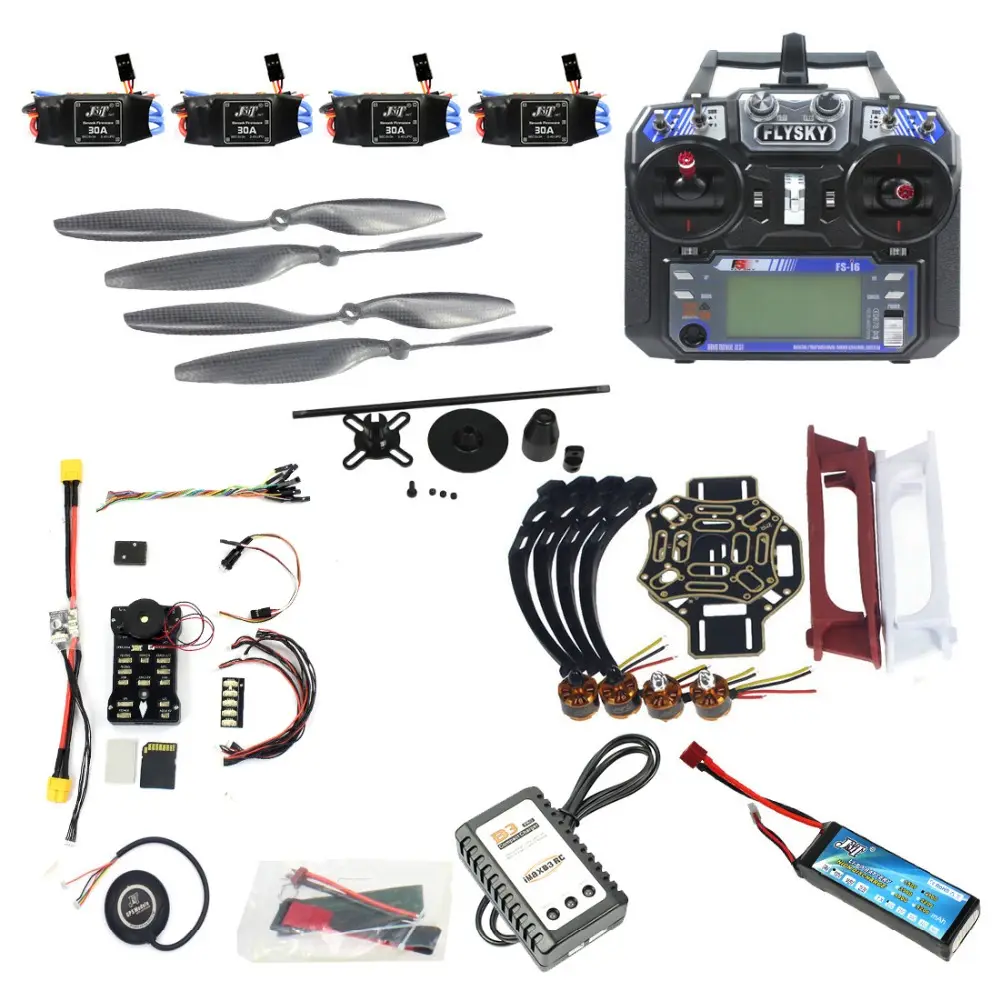 F02192-AC DIY FPV Drone Quadcopter 4-axle Aircraft Kit 450 Frame PXI PX4 Flight Control 920KV Motor GPS FS-i6 Transmitter