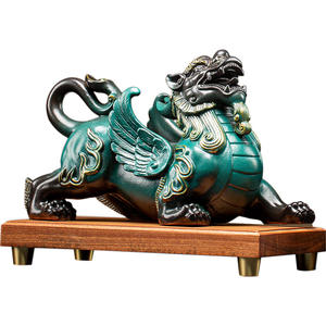 Seramik <span class=keywords><strong>Pi</strong></span> Ornaments süsler çevre dostu Fengshui para çizim güvenli tutma aşk oturma odası ofis mobilyası süslemeleri zanaat - Product Image 1