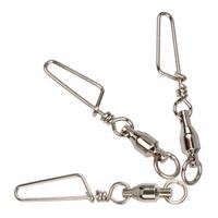 Swivel Pancing Trolling dengan Konektor Bantalan Bola, Swivel Umpan, Swivel Big Game untuk Memancing di Kapal, Coastlock Snap Hook Swivel