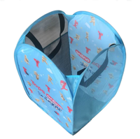 Panier à linge pliable en maille, résistant aux déchirures, avec poche latérale, pour la maison, la salle de bain, la garde-robe, les voyages