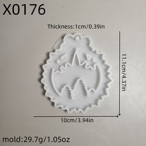 Handmade Resin Casting <b>Molds</b> for DIY Ins Style Decorative Ornaments <b>Christmas</b> Ornament <b>Silicone</b> <b>Mold</b> X0176 Cake Tools - Product Image 5