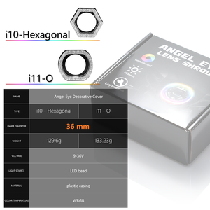 Cubiertas <span class=keywords><strong>de</strong></span> Lentes RGBW <span class=keywords><strong>de</strong></span> 2.5/3.0 Pulgadas con 210 Modos - Cubiertas <span class=keywords><strong>de</strong></span> Faros LED con Control por Aplicación, Función DRL y Señal <span class=keywords><strong>de</strong></span> Giro - Product Image 6